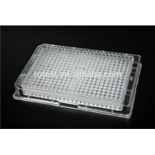Placa de cultivo celular de 384 pocillos tratada con cultivo tisular